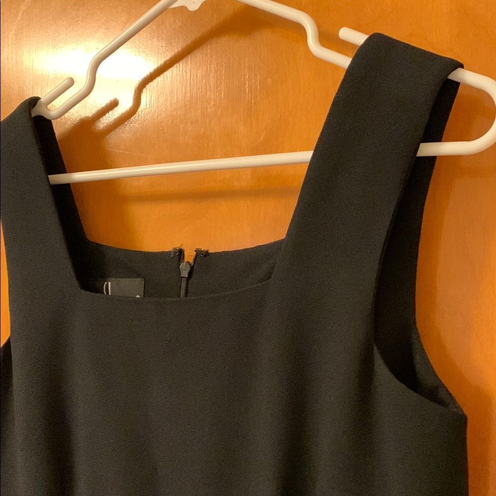 Carole Little Black Sheath Dress Square Neck Sleeveless - Picture 6 of 6